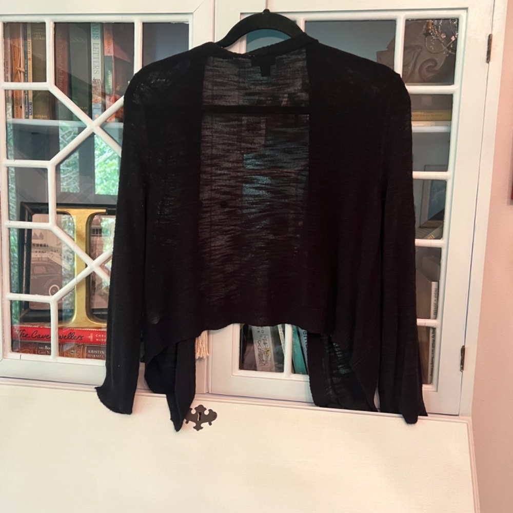 torrid Black Open-Front Lightweight Shrug - Picture 2 of 4